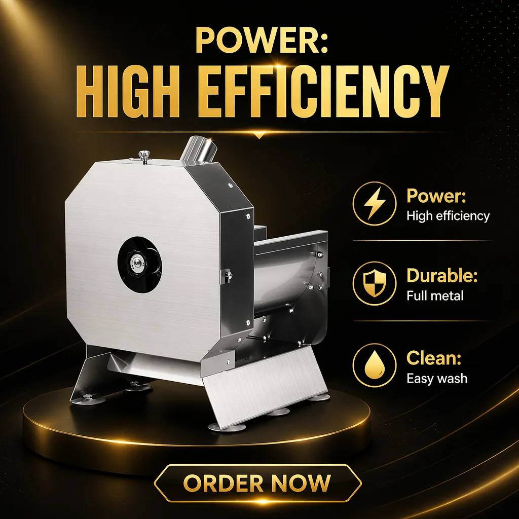 Automatic Diamond Sausage Slicer 220V 40W 20kg/h Capacity 5.2KG Weight Angled Cutting