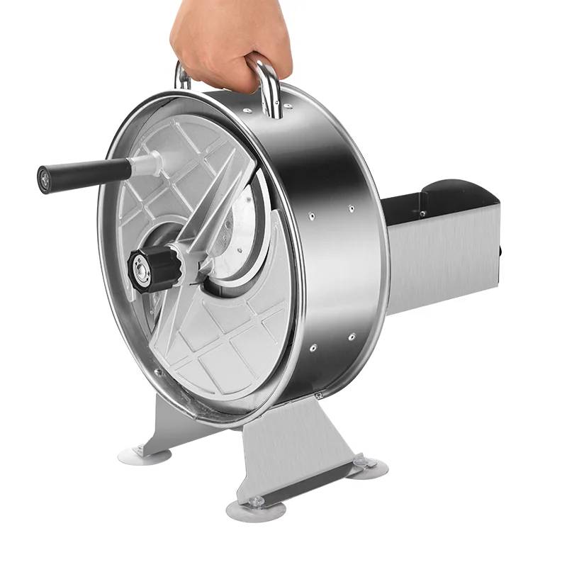 Easy Operation Manual Control Fruit and Vegetable Slicer Commercial Stainless Steel Potato Chips Slicing Machine